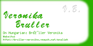 veronika bruller business card